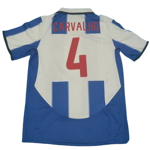 prima maglia carvalho 4 fc porto 2003-2004 blu bianco uomo