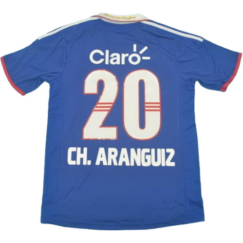 prima maglia ch. aranguiz 20 universidad de chile 2011 blu uomo