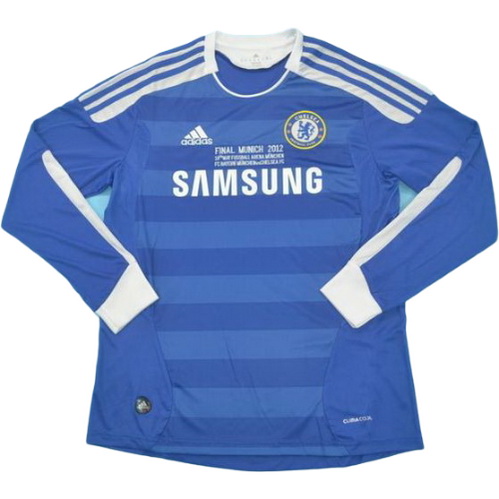 prima maglia chelsea manica lunga ucl 2012 blu uomo