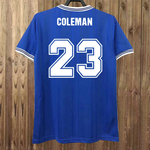 prima maglia coleman 23 everton 1985 uomo