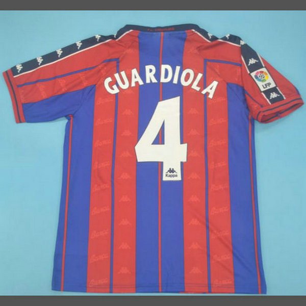 prima maglia cuardiola 4 barcellona 1997-1998 rosso uomo