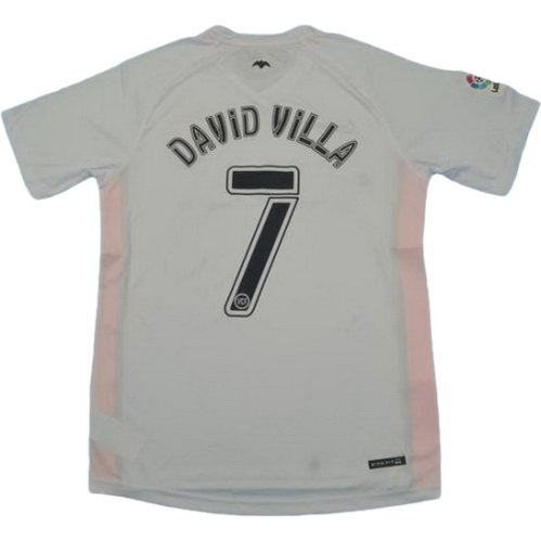 prima maglia david villa 7 valencia 2006-2007 bianco uomo