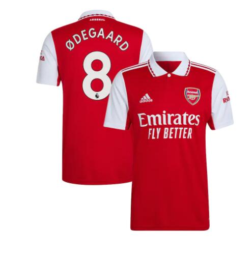 prima maglia degaard 8 arsenal 2022-2023 uomo