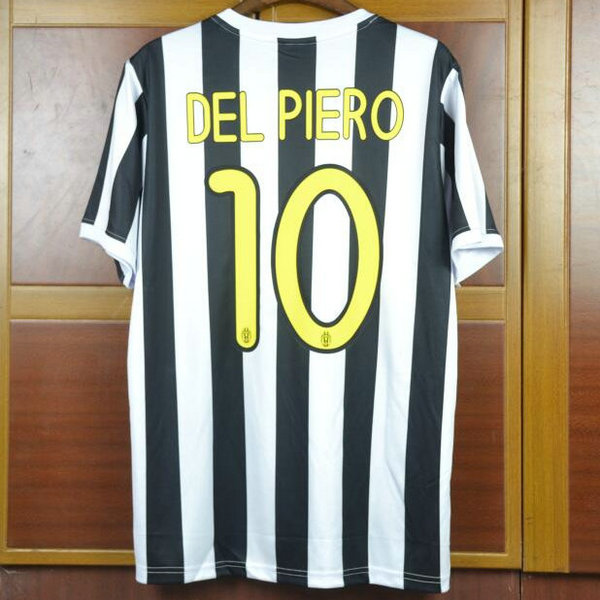 prima maglia del piero 10 juventus 2009-2010 nero uomo