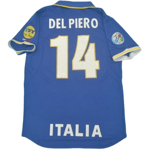 prima maglia del piero 14 italia 1996 blu uomo