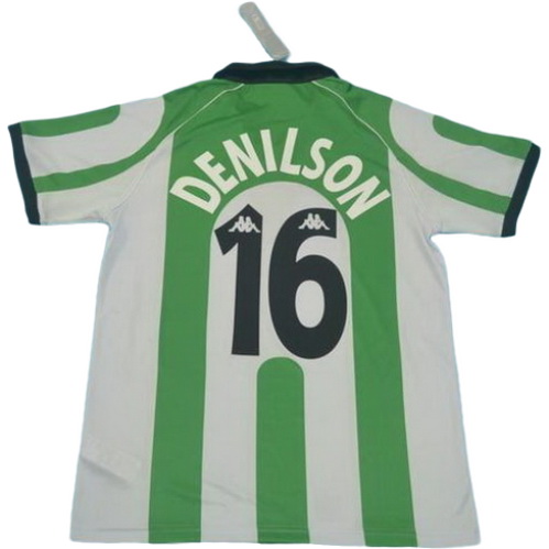 prima maglia denilson 16 betis siviglia 1998 verde bianco uomo