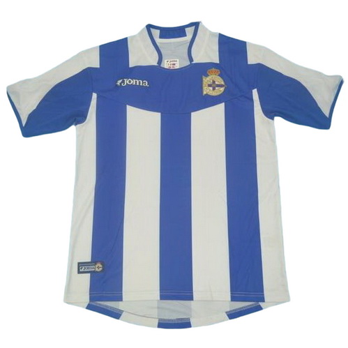 prima maglia deportivo la coruña 2003-2004 blu bianco uomo