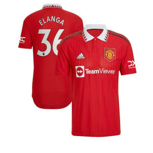 prima maglia elanga 36 manchester united 2022-2023 uomo