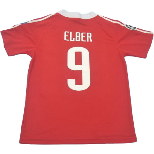 prima maglia elber 9 bayern münchen 2001 rosso uomo