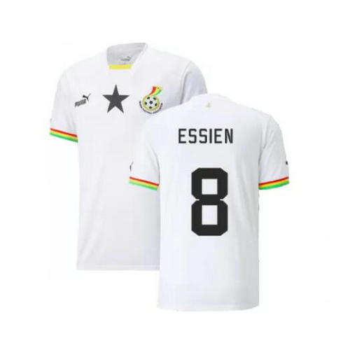 prima maglia essien 8 ghana 2022 uomo