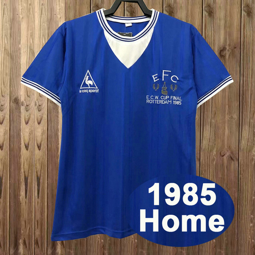 prima maglia everton 1985 uomo