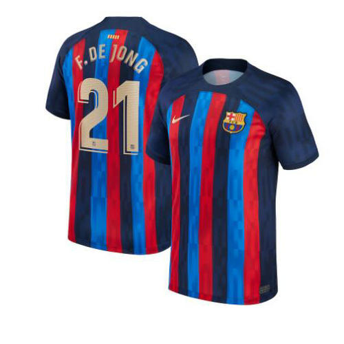 prima maglia f. de jong 21 barcellona 2022-2023 uomo