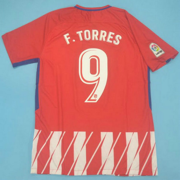 prima maglia f.torres 9 atlético madrid 2017-2018 rosso uomo