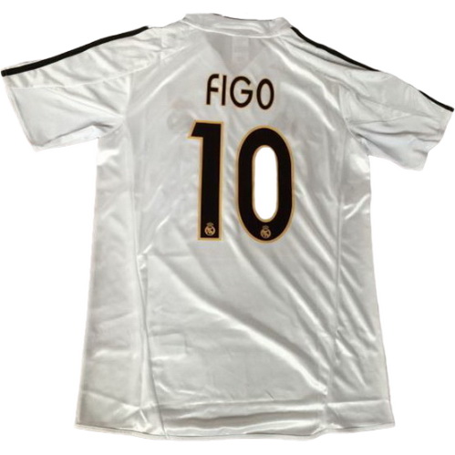 prima maglia figo 10 real madrid 2003-2004 bianco uomo