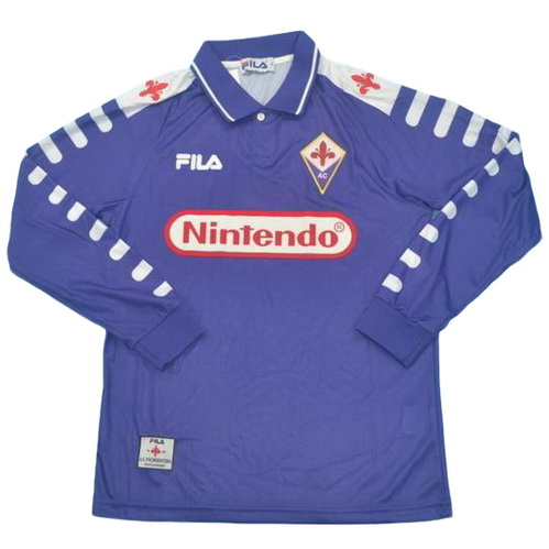 prima maglia fiorentina manica lunga 1998-1999 porpora uomo