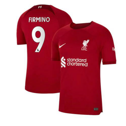 prima maglia firmino 9 liverpool 2022-2023 uomo