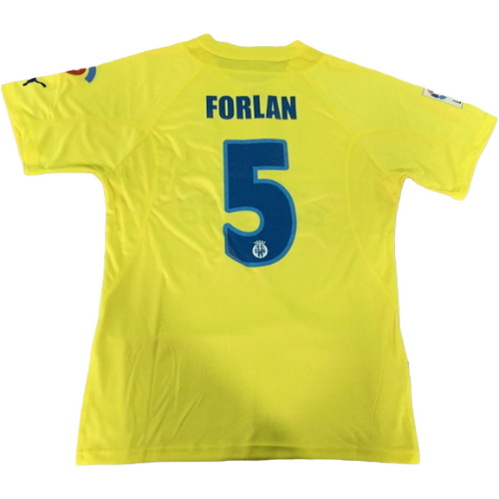 prima maglia forlan 5 villarreal 2005-2006 giallo uomo