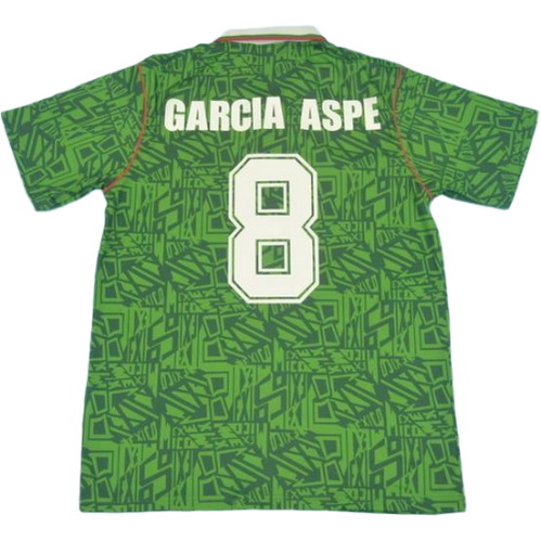 prima maglia garcia aspe 8 messico copa mundial 1994 verde uomo