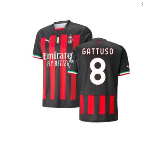 prima maglia gattuso 8 ac milan 2022-2023 uomo