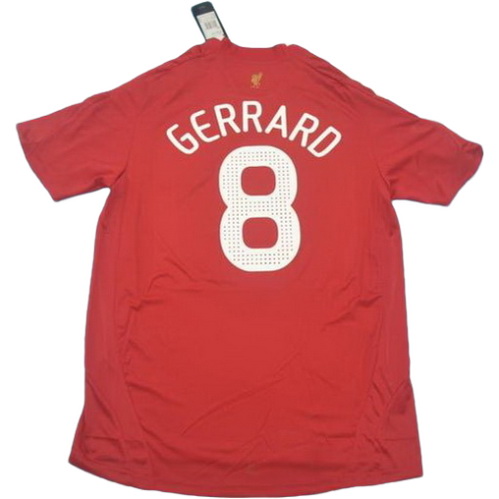 prima maglia gerrard 8 liverpool 2008-2010 rosso uomo