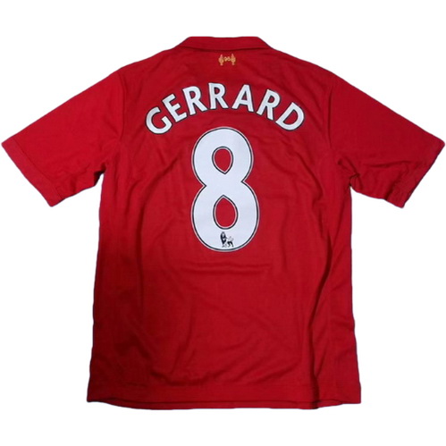 prima maglia gerrard 8 liverpool 2012-2013 rosso uomo