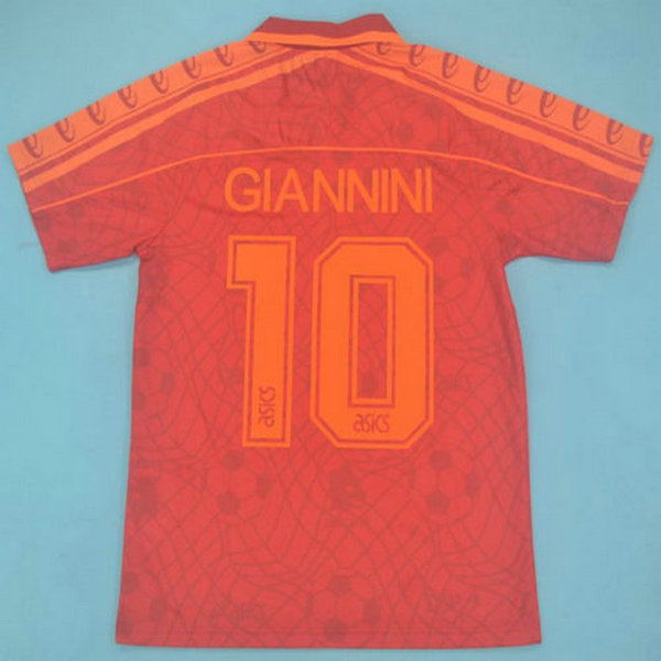 prima maglia giannini 10 as roma 1995-1996 rosso uomo