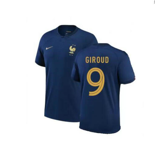 prima maglia giroud 9 francia 2022 uomo