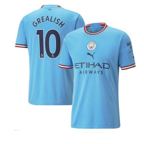 prima maglia grealish 10 manchester city 2022-2023 uomo