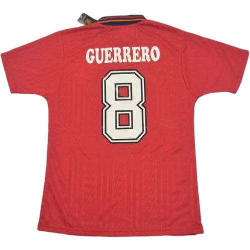 prima maglia guerrero 8 spagna copa mundial 1994 rosso uomo