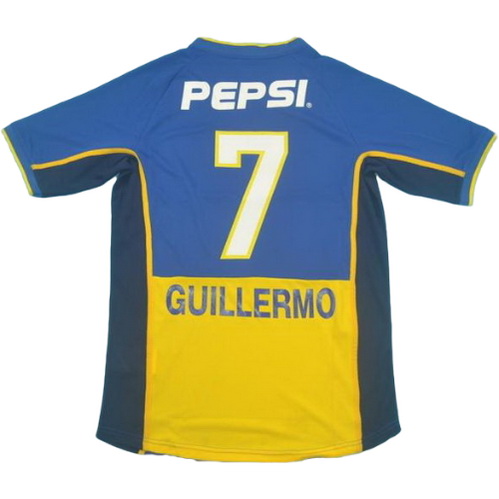 prima maglia guillermo 7 boca juniors 2002 blu uomo