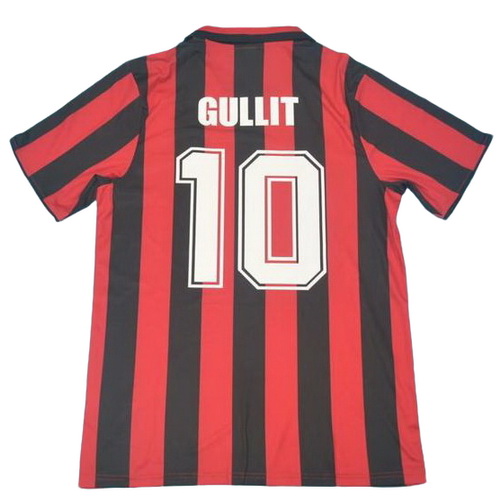 prima maglia gullit 10 ac milan 1988 rosso uomo