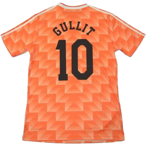 prima maglia gullit 10 olanda 1988 arancione uomo