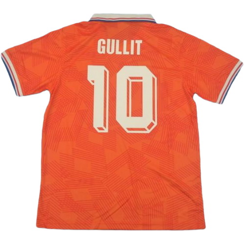 prima maglia gullit 10 olanda 1995 arancione uomo