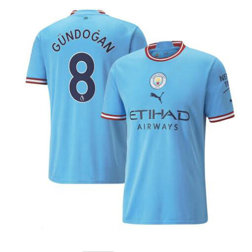 prima maglia gundogan 8 manchester city 2022-2023 uomo