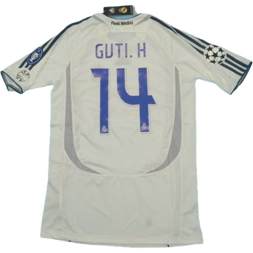 prima maglia guti.h 14 real madrid 2006-2007 bianco uomo