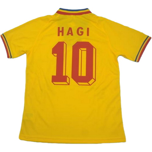 prima maglia hagi 10 romania copa mundial 1994 giallo uomo