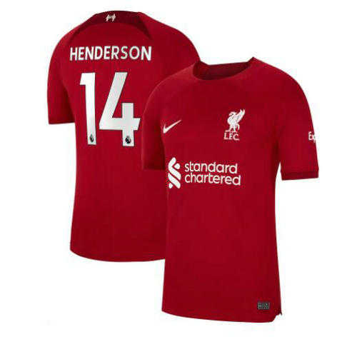 prima maglia henderson 14 liverpool 2022-2023 uomo