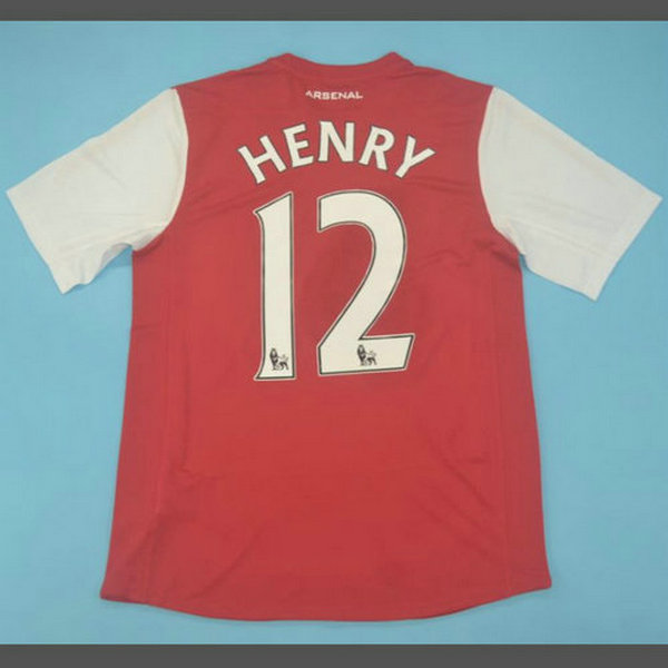 prima maglia henry 12 arsenal 2011-2012 rosso uomo