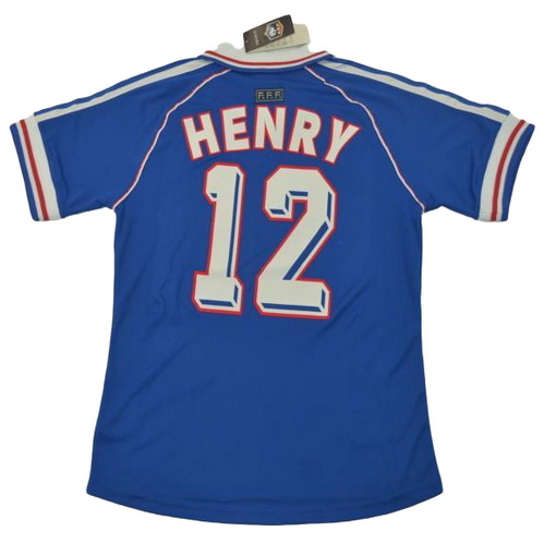 prima maglia henry 12 francia copa mundial 1998 blu uomo