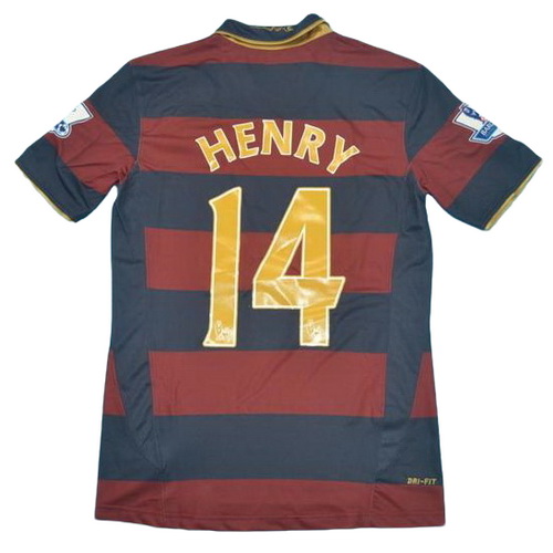 prima maglia henry 14 arsenal 2007-2008 rosso uomo