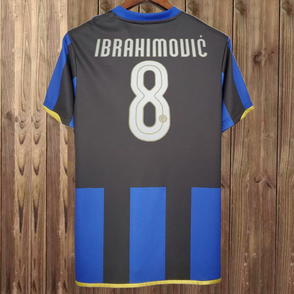 prima maglia ibrahimouic 8 inter 2008-2009 blu uomo