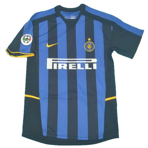 prima maglia inter lega 2002-2003 blu uomo