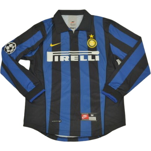 prima maglia inter manica lunga 1998-1999 blu uomo