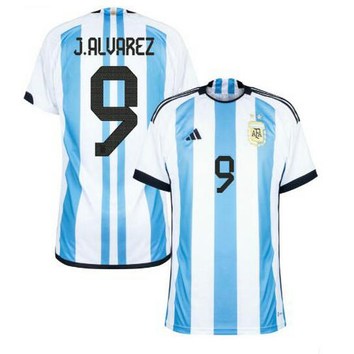 prima maglia j.alvarez 9 argentina 2022 uomo