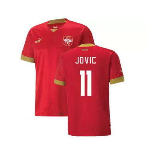 prima maglia jovic 11 serbia 2022 uomo