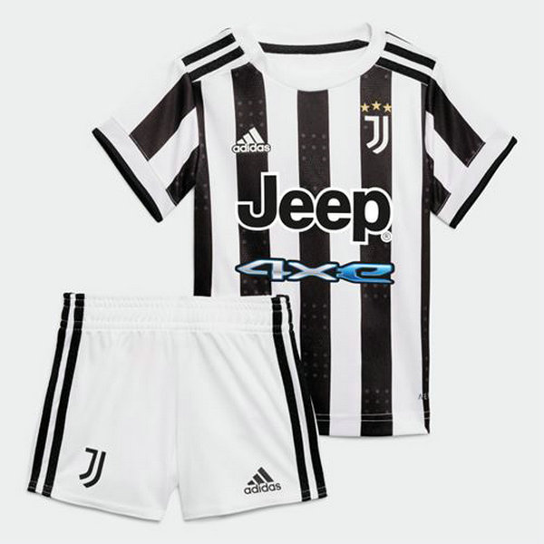 prima maglia juventus 2021 2022 nero bianco bambino