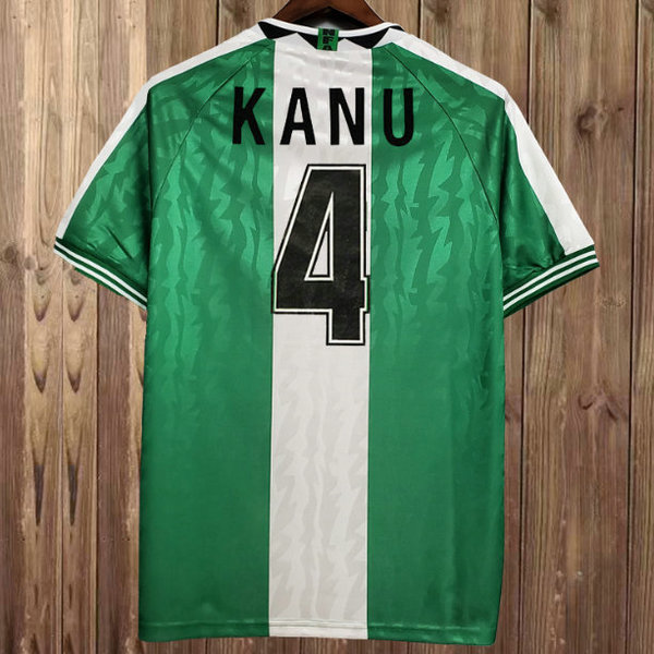 prima maglia kanu 4 nigeria 1996 verde uomo