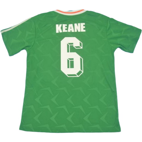 prima maglia keane 6 irlanda 1990-1992 verde uomo