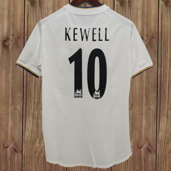 prima maglia kewell 10 leeds united 2000-2002 bianco uomo