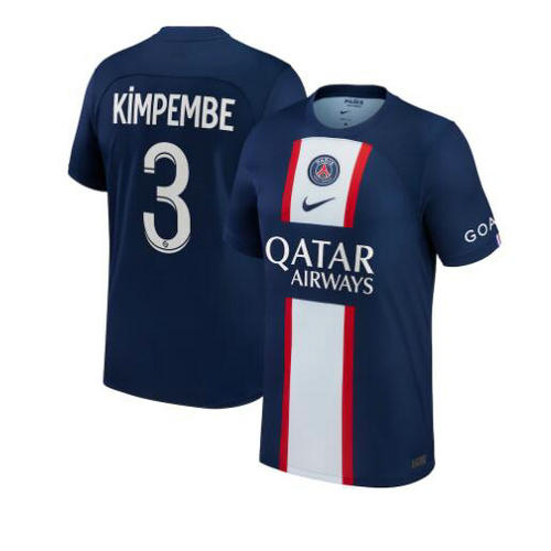 prima maglia kimpembe 3 paris saint germain 2022-2023 uomo